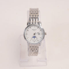 Silver Womans Watch White Dial 6009-2