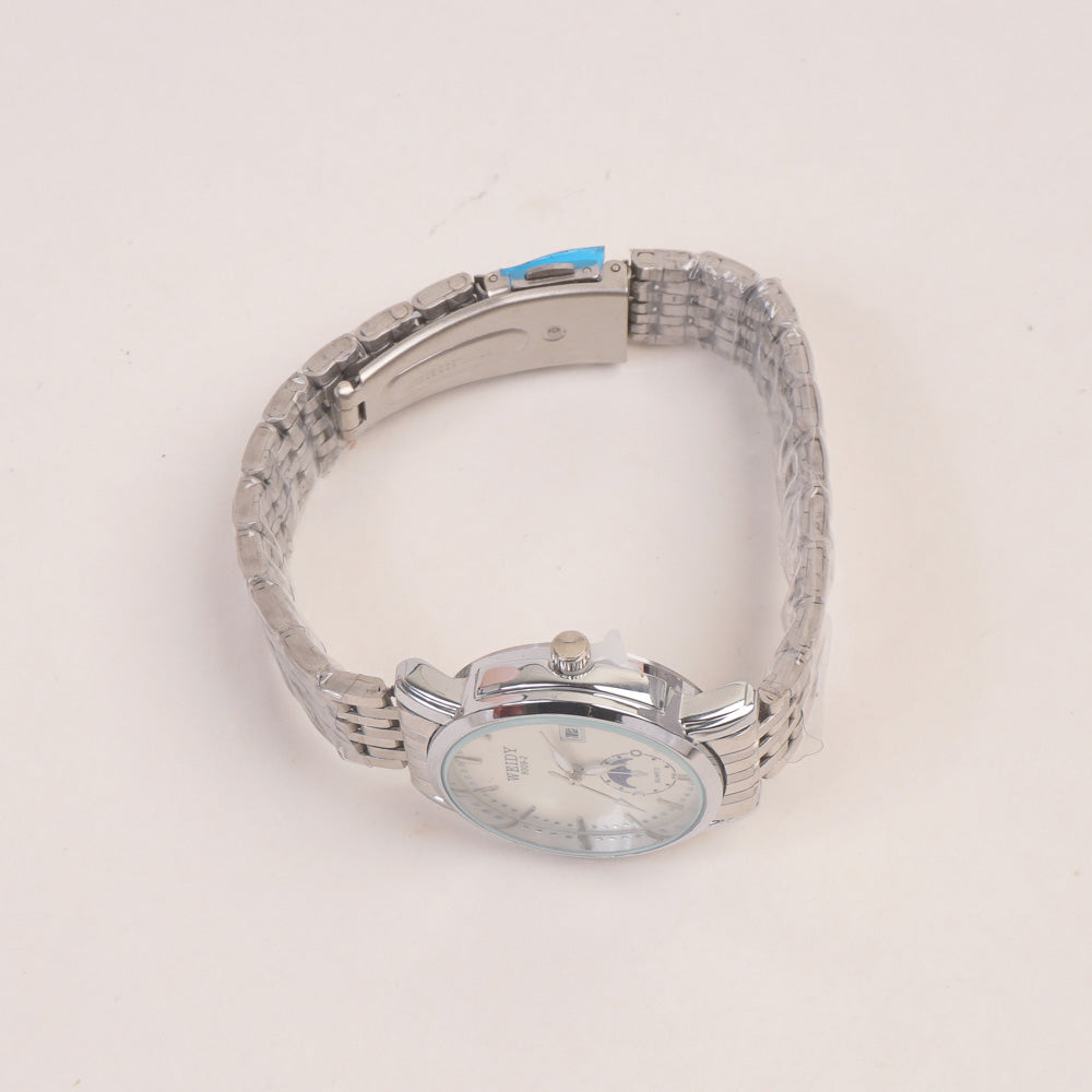 Silver Womans Watch White Dial 6009-2