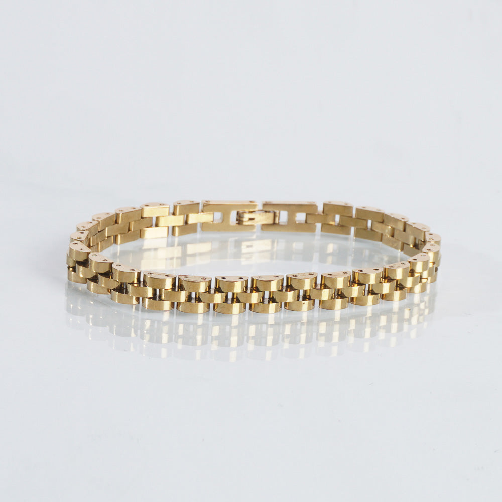 Golden Chain Bracelet For Men 6mm