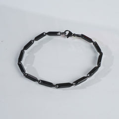 Mens Black Chain Bracelet 3mm