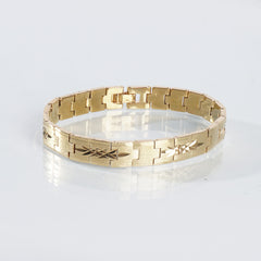 Mens Golden Chain Bracelet