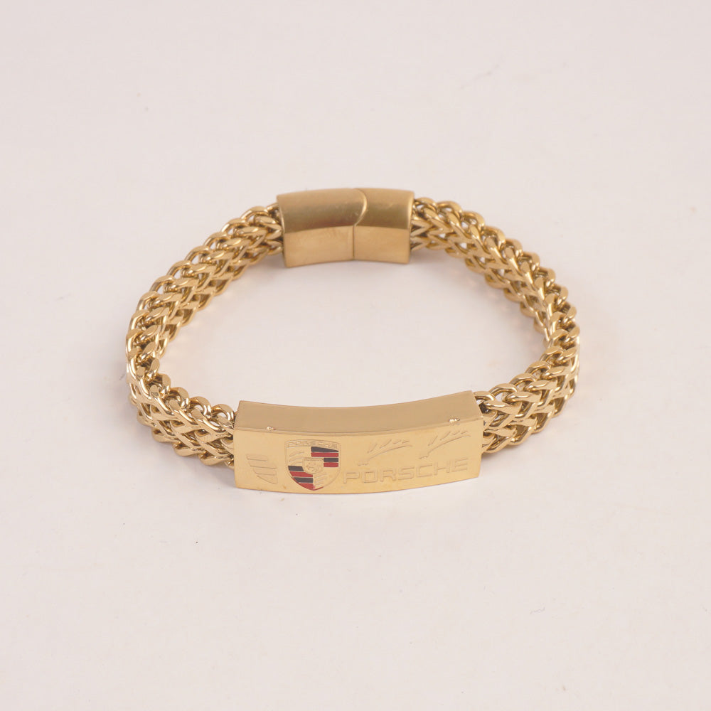 Mens Golden Chain Bracelet P