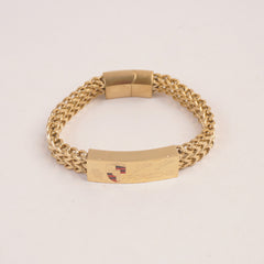 Mens Golden Chain Bracelet P