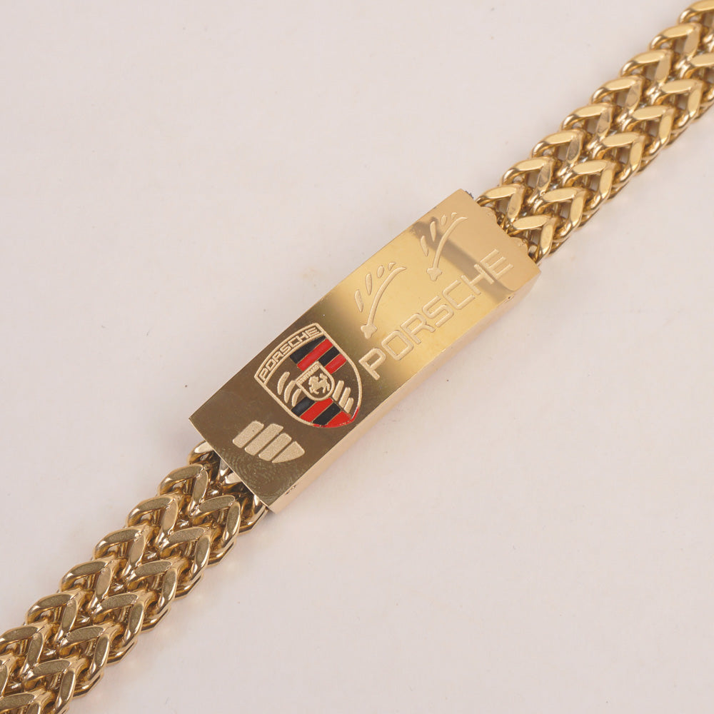 Mens Golden Chain Bracelet P