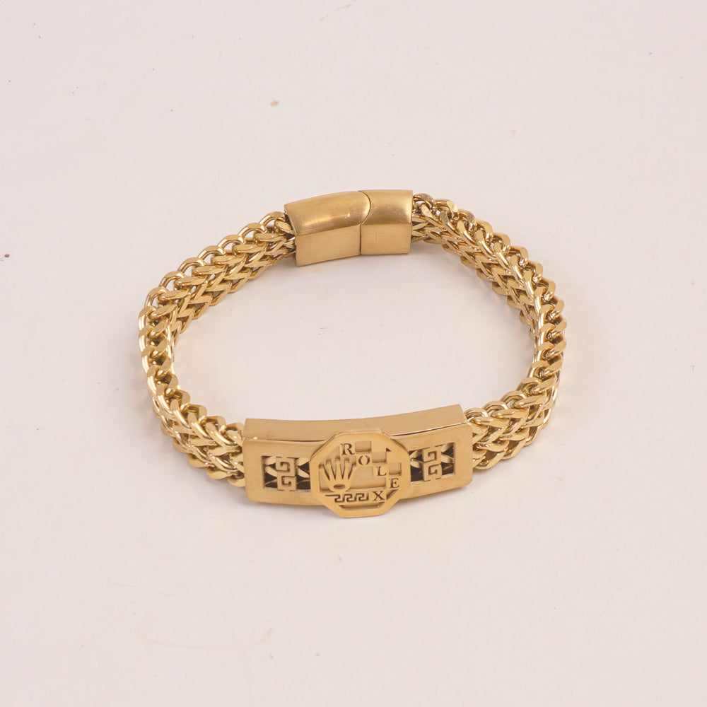 Mens Golden Chain Bracelet R
