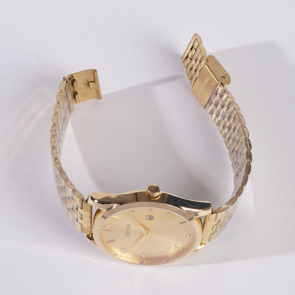 Golden Chain Wrist Watch For Men & Women
