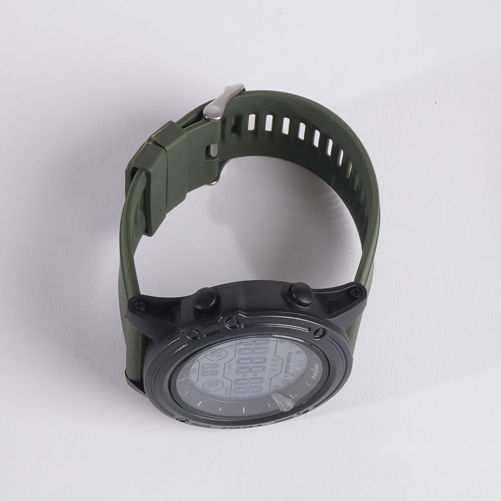 Mens Digital LED Sport Watch Olive Green