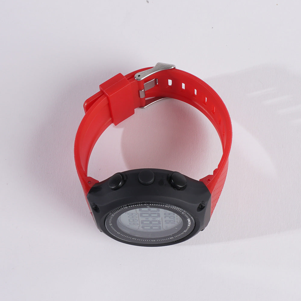 Digital LED Sports Watch For Man Red