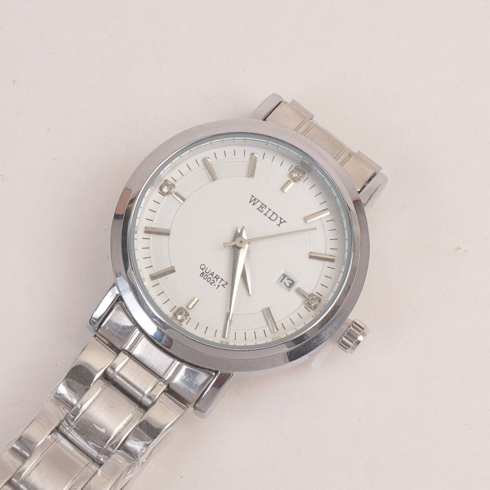 Silver Chain Womans Watch White Dial 8002-1