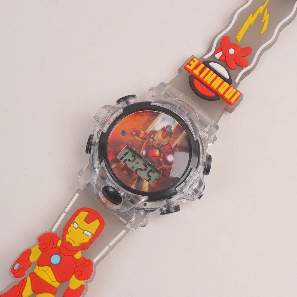 Kids Character digital watch light grey