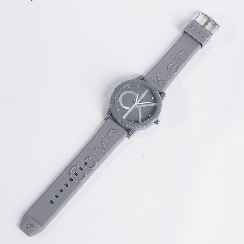 Casual Wrist Watch For Men & Women Grey