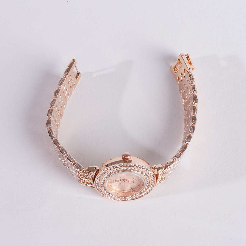 Women's Chain Watch Rosegold Pink