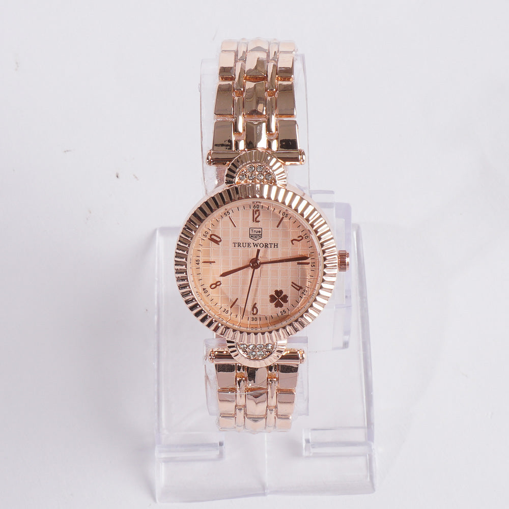Women's Chain Watch Rosegold Pink