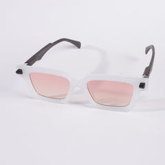 White Frame Sunglasses for Men & Women MJ