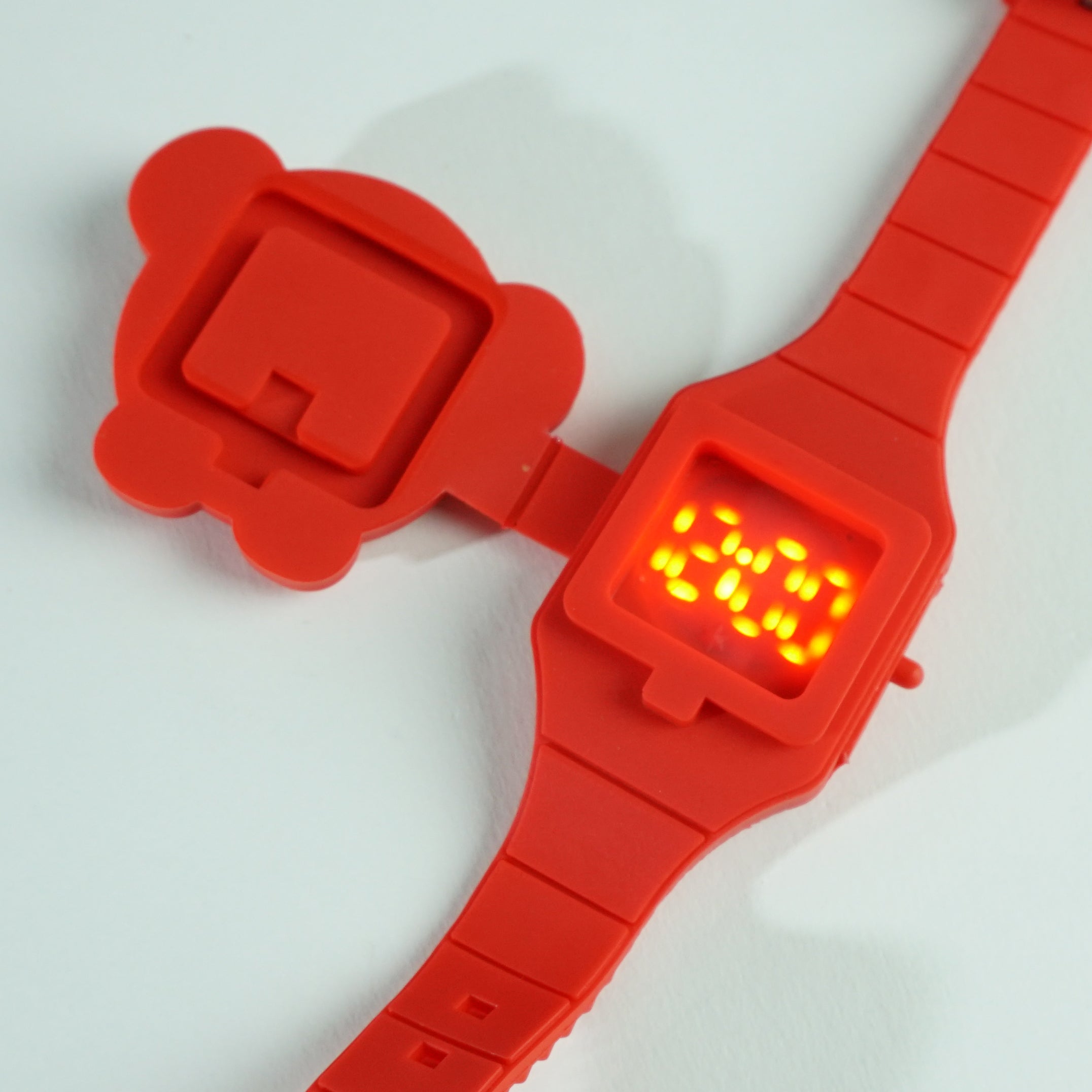 Kids Character Digital Watch Red 1