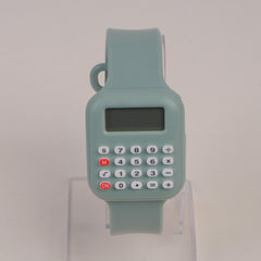 Kids Calculator digital watch green