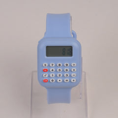 Kids Calculator digital watch cyan