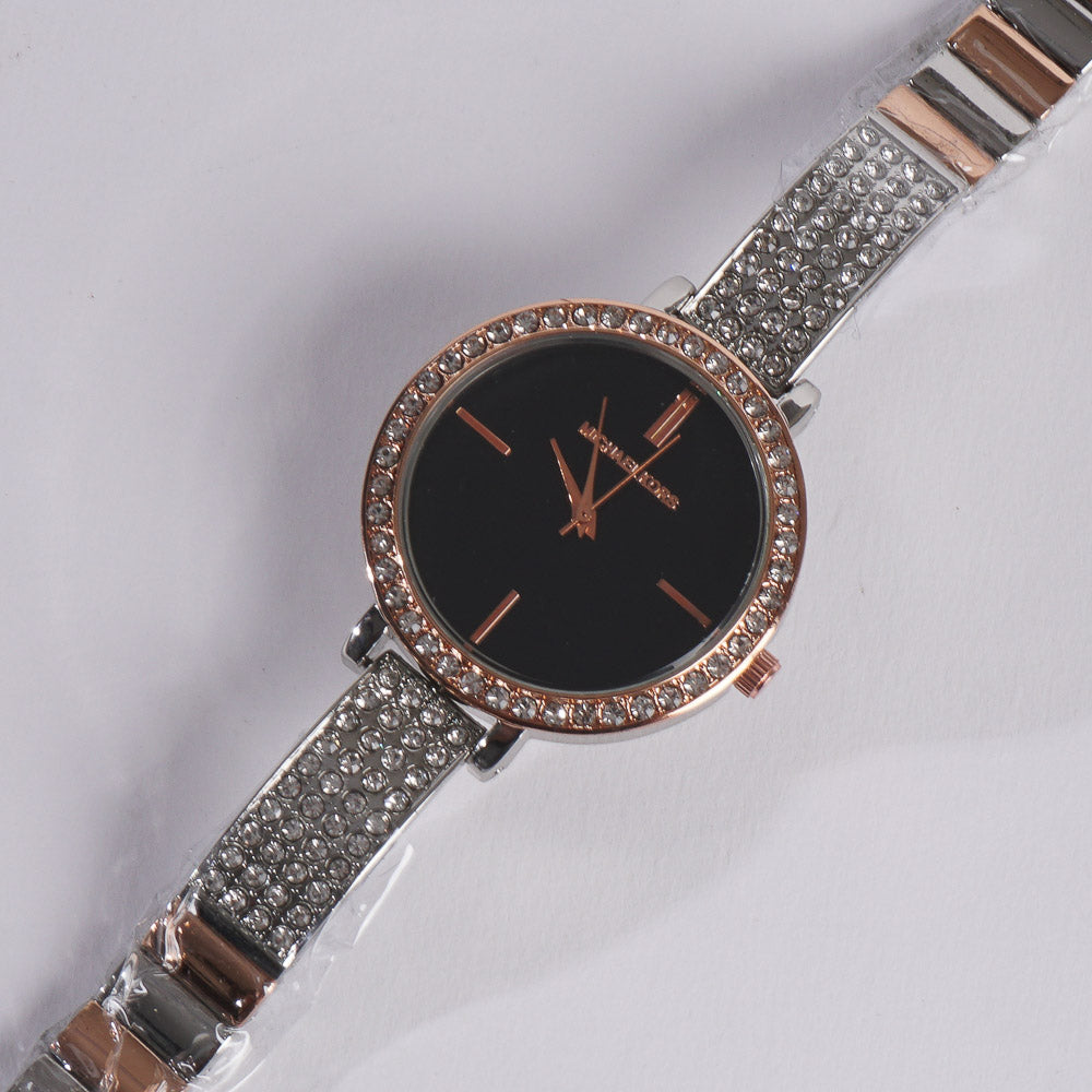 Two Tone Women's Chain Watch Rosegold MK