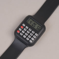 Kids Calculator digital watch black