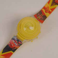 Kids Spinner digital watch yellow