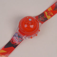 Kids Spinner digital watch red