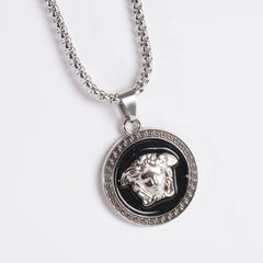 Mens Chain Locket Silver V