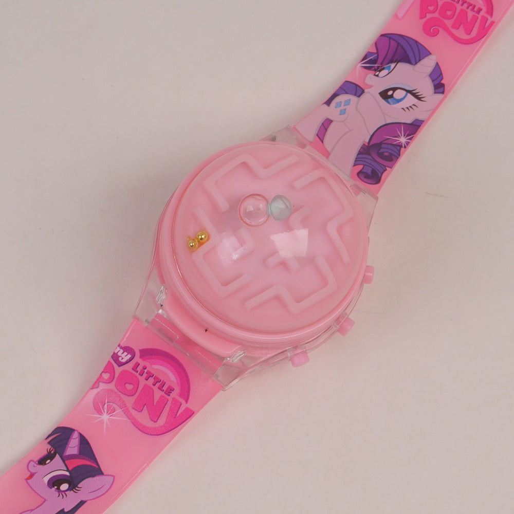 Kids Spinner digital watch pink