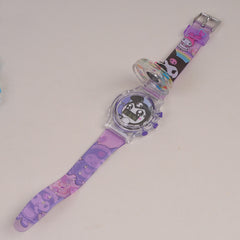 Kids Spinner digital watch purple