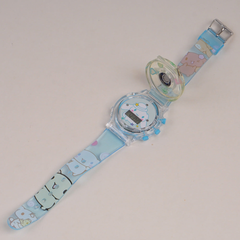 Kids Spinner digital watch cyan