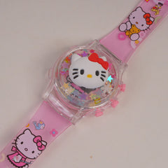 Kids Spinner digital watch pink