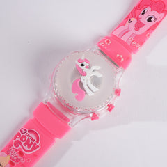 Kids Character Digital Watch with Light Pink