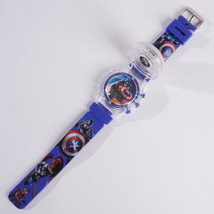 Kids Character Digital Watch with Light Blue