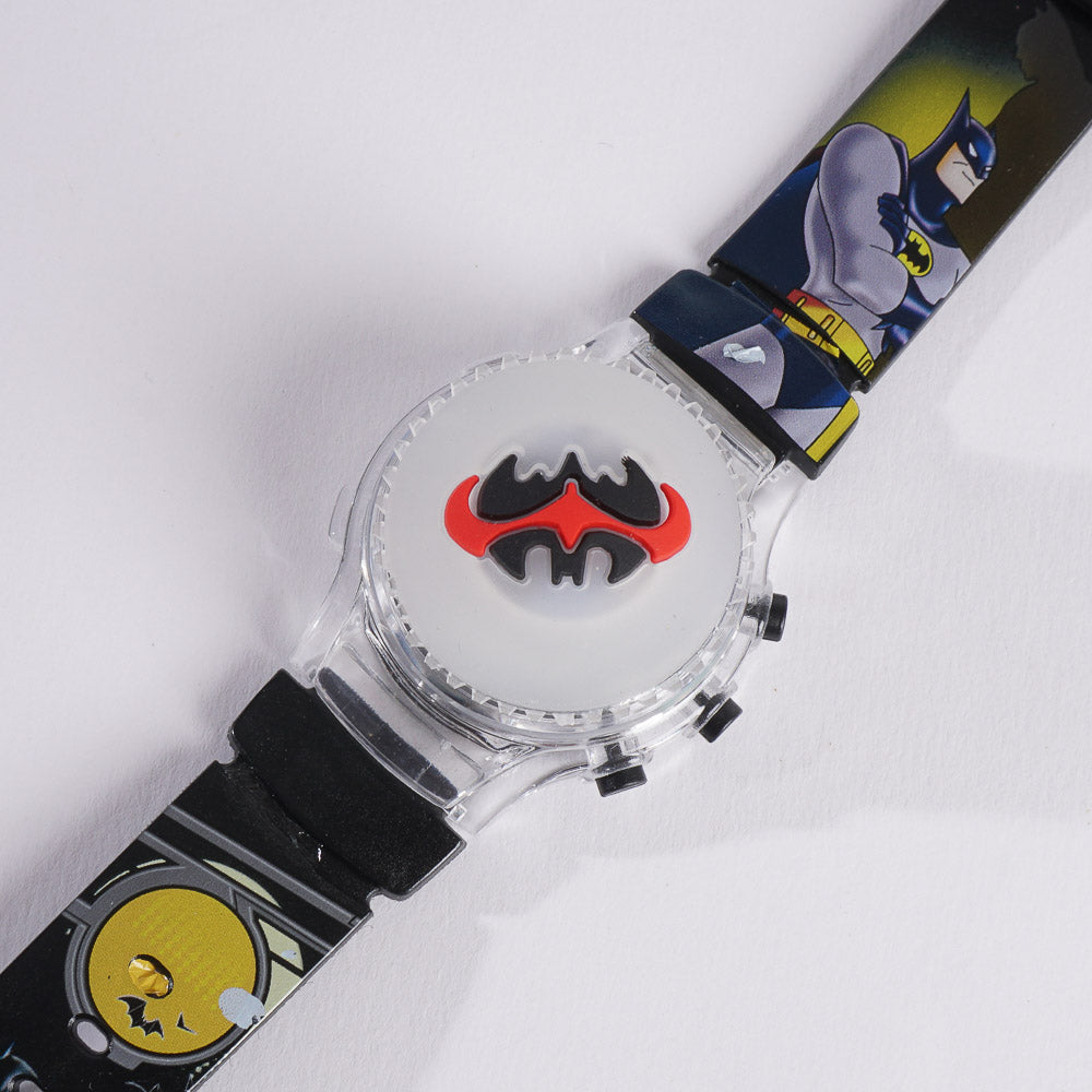 Kids Character Digital Watch with Light Black