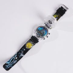 Kids Character Spinner Digital Watch with Light Black