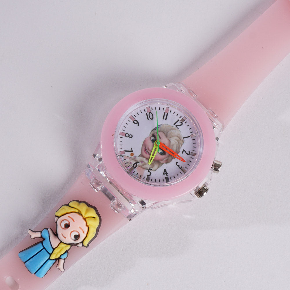 Kids Character Analogue Wrist Watch Pink