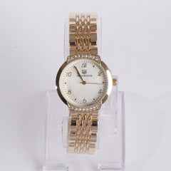 Women's Chain Watch Golden White