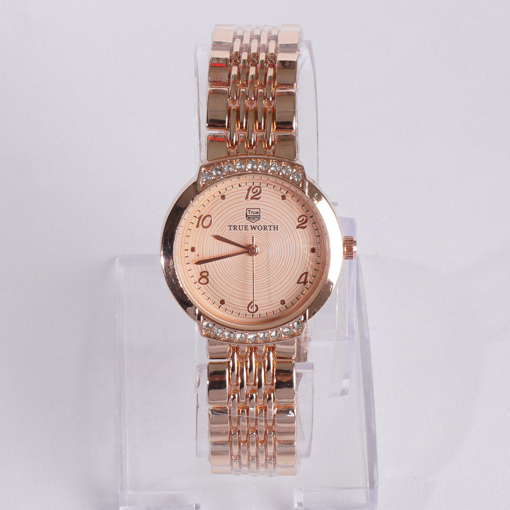 Women's Chain Watch Rosegold Pink