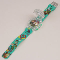 Kids Character Spinner digital watch Green b1.0