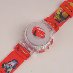 Kids Character Spinner digital watch Red Car