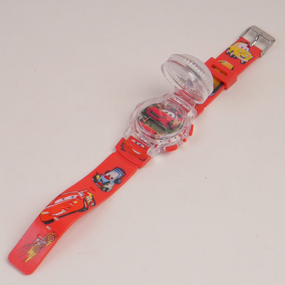 Kids Character Spinner digital watch Red Car