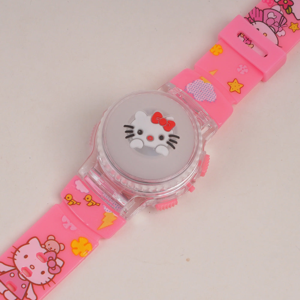 Kids Character Spinner digital watch Pink Hello K