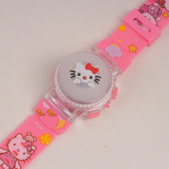 Kids Character Spinner digital watch Pink Hello K