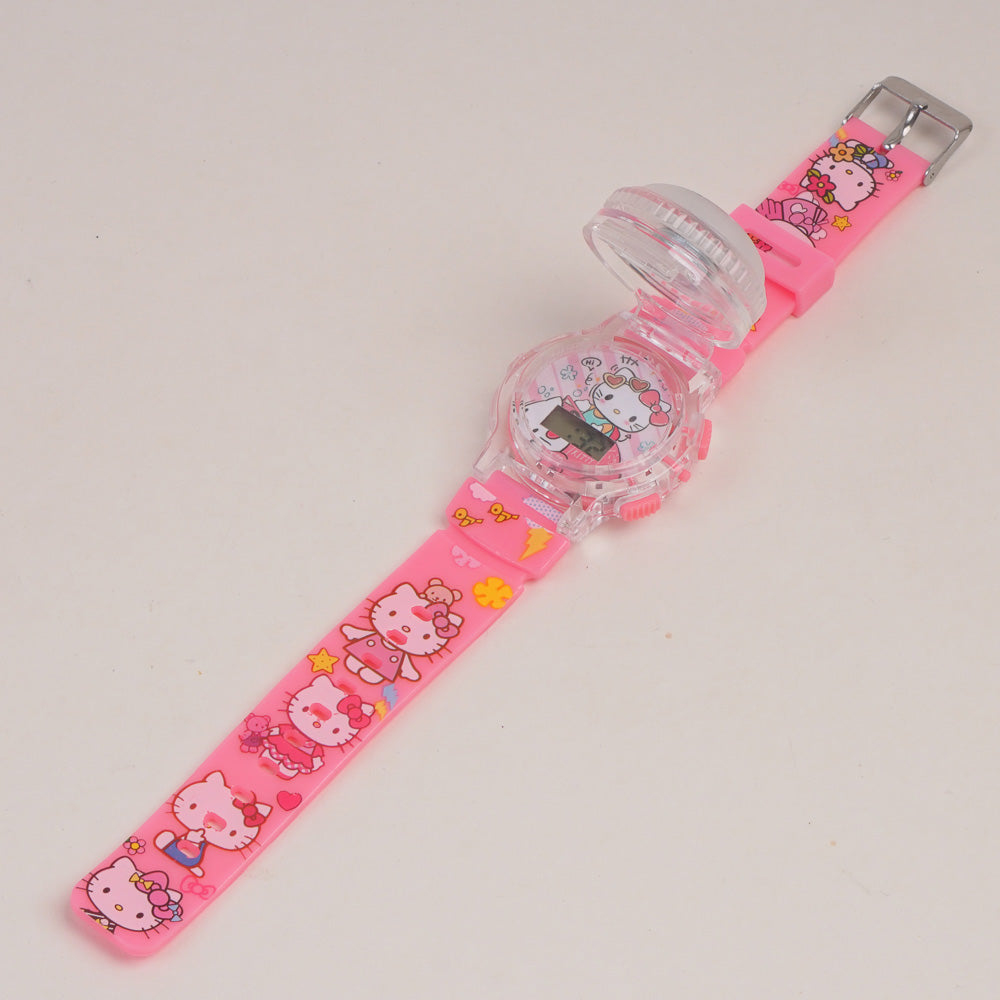 Kids Character Spinner digital watch Pink Hello K