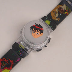 Kids Character Spinner digital watch Black b1.0