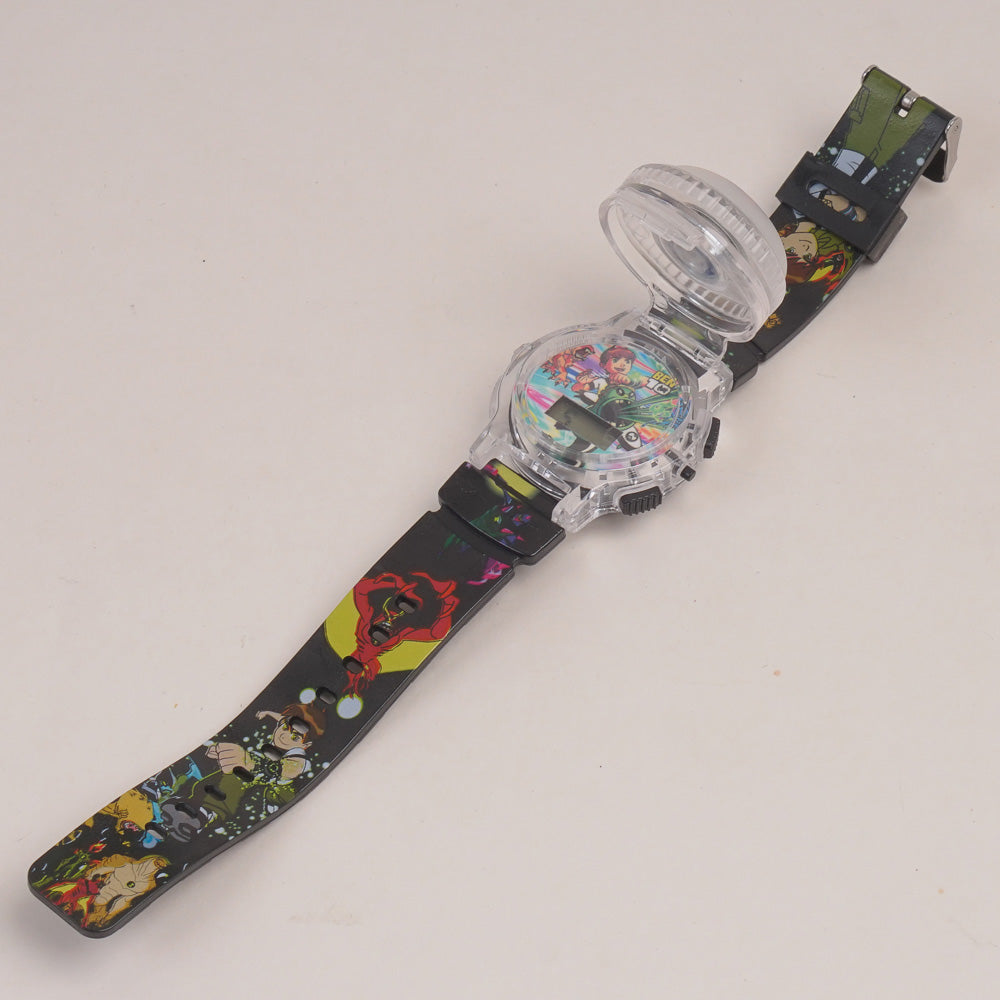 Kids Character Spinner digital watch Black b1.0