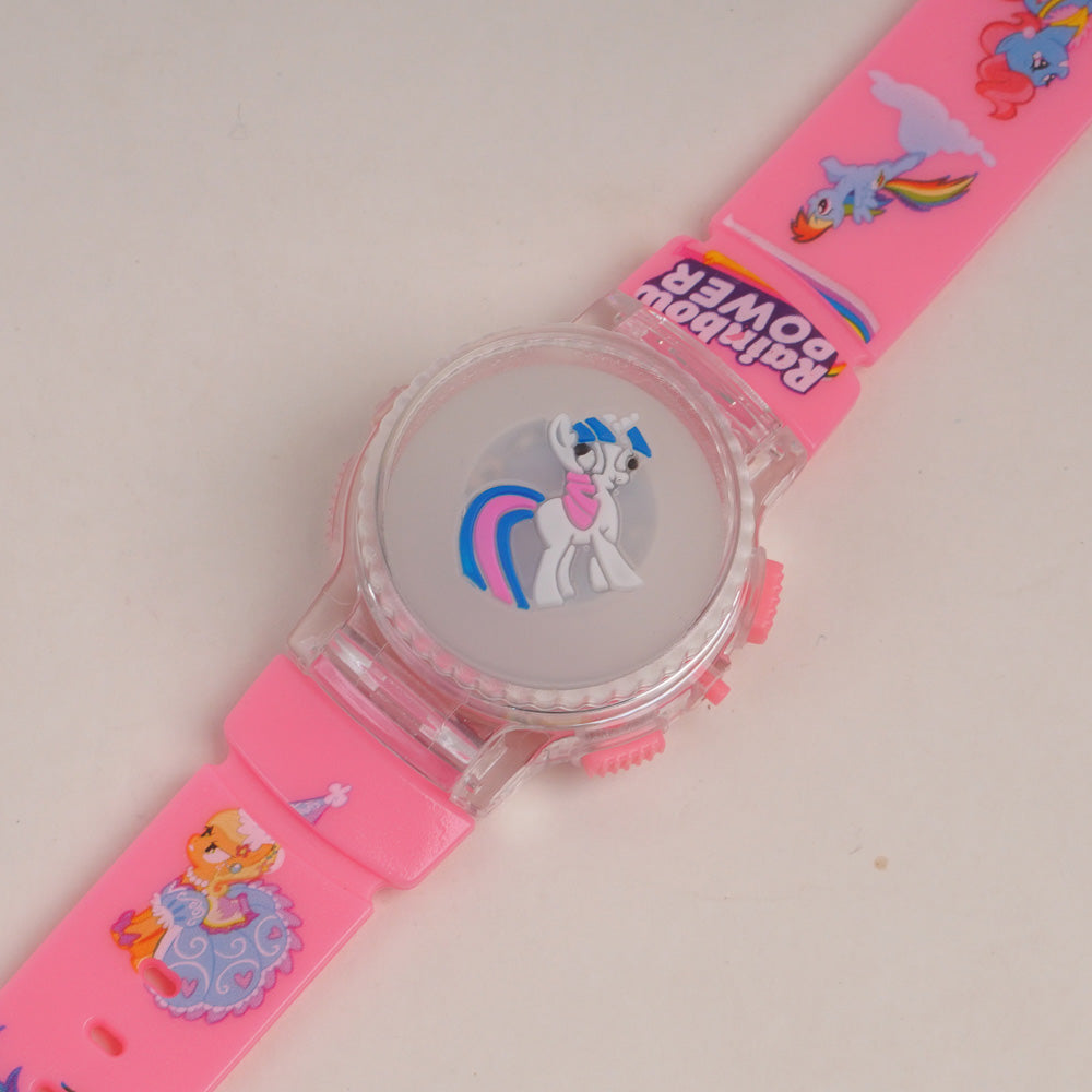 Kids Character Spinner digital watch Pink P