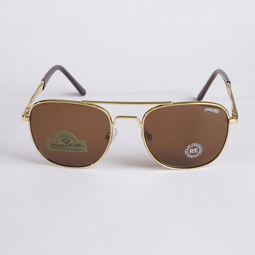 Golden Sunglasses for Men & Women Brown