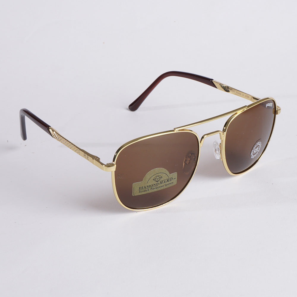 Golden Sunglasses for Men & Women Brown