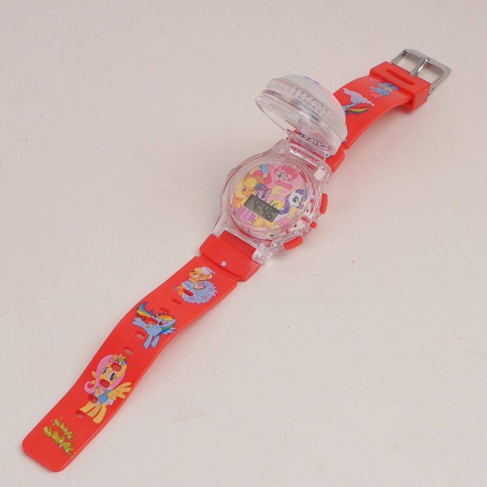 Kids Character Spinner digital watch Red P