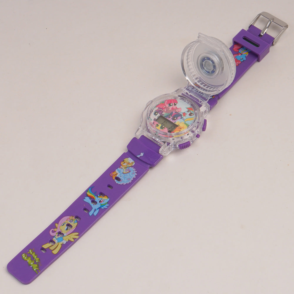 Kids Character Spinner digital watch Purple P